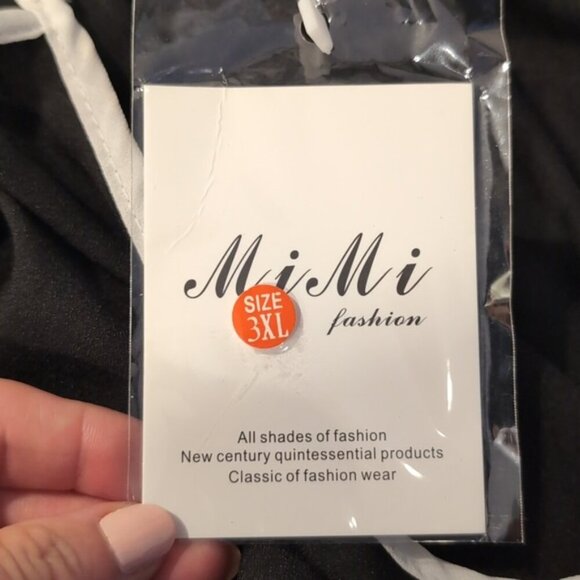 3/$20 Mimi Fashion Japan Bell Sleeve Top Contrast Trim Blouse *Fits Smaller* - Picture 10 of 11